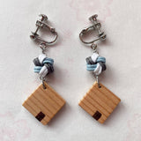 【限定1点】曲げわっぱのイヤリング