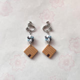 【限定1点】曲げわっぱのイヤリング