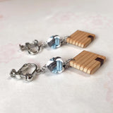 【限定1点】曲げわっぱのイヤリング