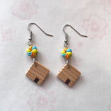 曲げわっぱのピアス